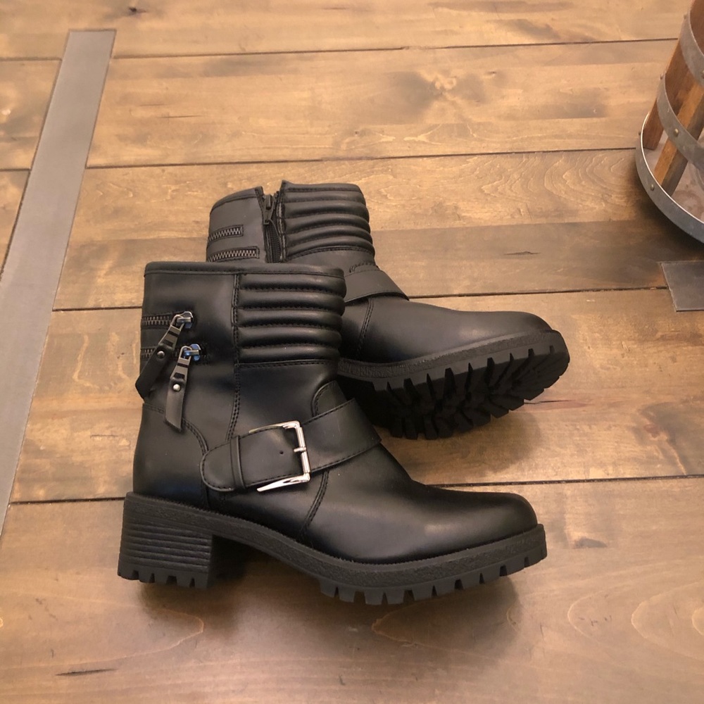 Mossimo Black Moto Boots